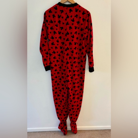 Disney Brand Footed Onesie Pajama PJs Set, Mickey Mouse. Size Small Adult 4-6. - Picture 5 of 6